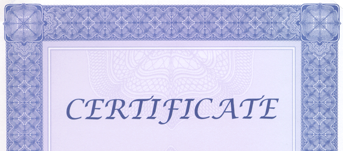 안드레아 필터 인증서 1